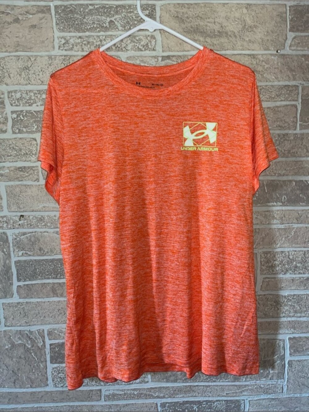Under Armour Neon Orange Heather Performance Tee